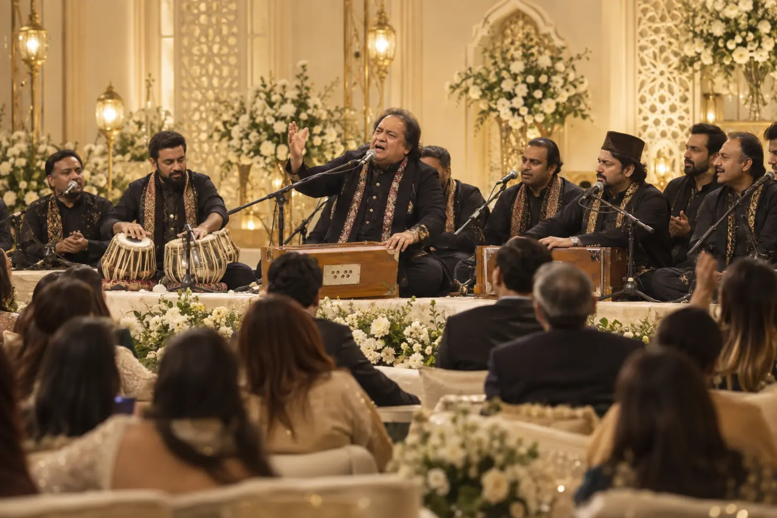 Professional Qawwali night event photography