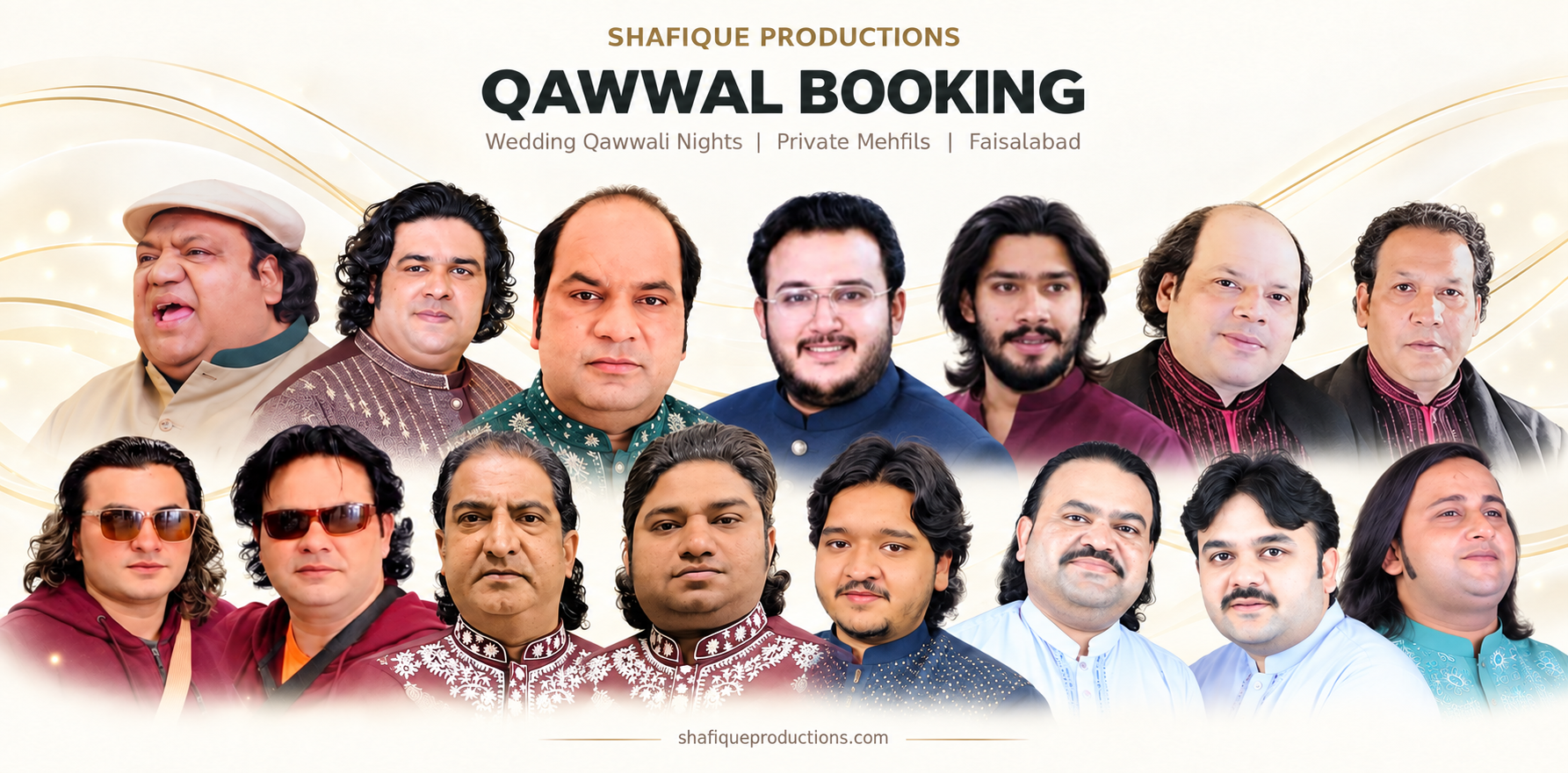 Shafique Productions qawwal booking in Faisalabad – artist montage